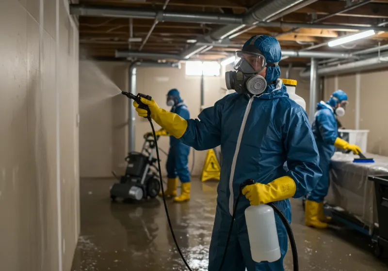 Basement Sanitization and Antimicrobial Treatment process in Murphy, TX